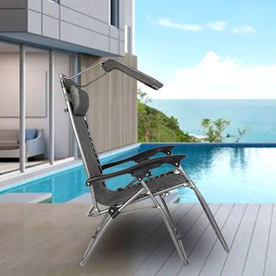 Custom Logo Traditionele design stijl Chaise Opvouwbare leunstoel Loungestoel voor kamperen