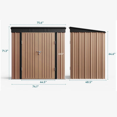 Buitentuin Kleine gereedschappen fiets schuur Huis Metalen staal Waterdicht Tuinopslag