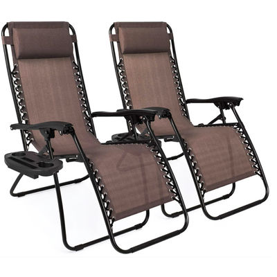Geen Logo Outdoor Beach Patio Tuin Camping Wandelen Draagbaar Klappbaar Stalen Recliner Chaise Lounge Stoel