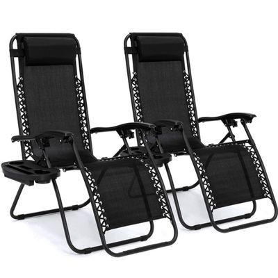 Geen Logo Outdoor Beach Patio Tuin Camping Wandelen Draagbaar Klappbaar Stalen Recliner Chaise Lounge Stoel