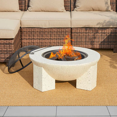 Outdoor product 3 in 1 ronde houtkachel houtskool BBQ-grill tafel voor vuurfeest