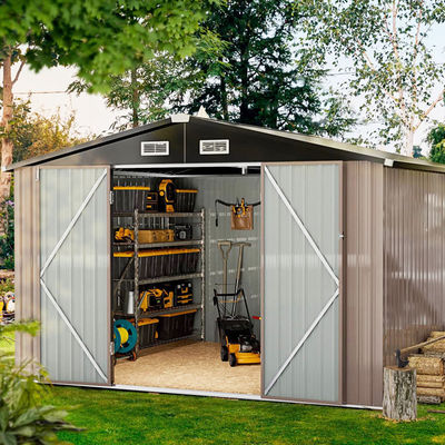 113*8,7*63 inch Moderne achtertuin gazon gereedschapshut Huis voor waterdichte tuin opslag