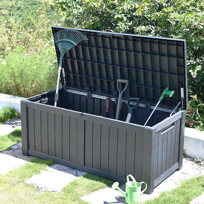 118L Custom Logo Multifunctionele waterdichte plastic hars gereedschapsopslag voor buiten voor kamperen en patio