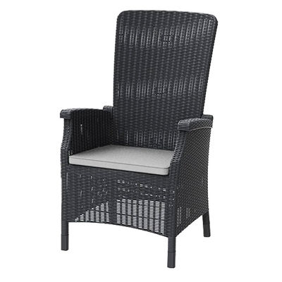 Tuinstoel voor buitenmeubilair Plastic High Back Coffee Eetkamer Armstoel in Patio