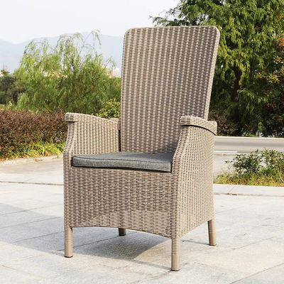 Tuinstoel voor buitenmeubilair Plastic High Back Coffee Eetkamer Armstoel in Patio