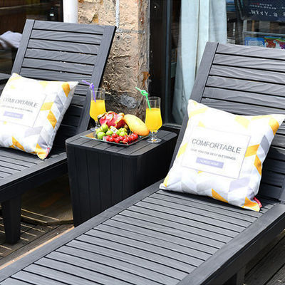 Buitenmeubilair Zonnebed voor zwembad Plastic Stackable Chaise Lounge Chair