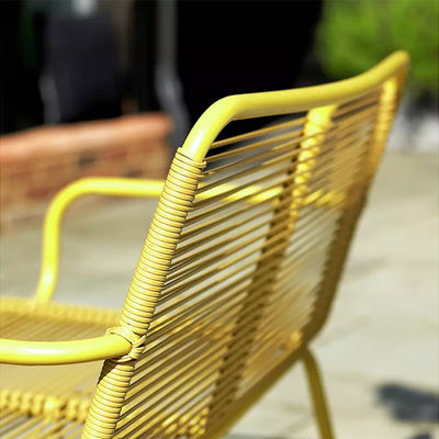 Villa AJUNION 4 zitplaatsen Metalen tuinmeubilair Balkon Patio Set Bistro Set Staal Tuin Set