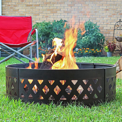 Buitenplaats Tuin Vuur Camping Vuur Pit Ring met Poker 360 Graden Ronde
