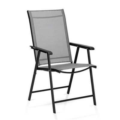 Buitencafé Tuin Balkon Patio Strand Metalen ijzeren opvouwbare fauteuil met postpakket