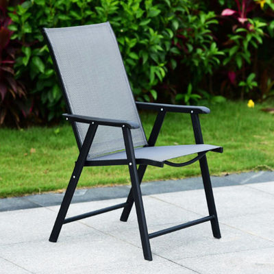 Buitencafé Tuin Balkon Patio Strand Metalen ijzeren opvouwbare fauteuil met postpakket