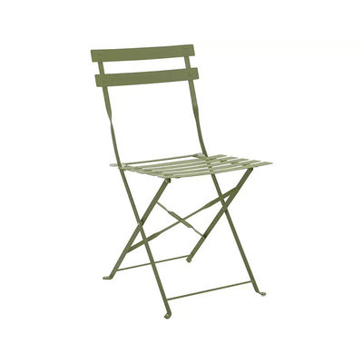 AJUNION 4 zitplaatsen vouwbare metalen patio set staal tuin set vouwbare tafel en stoel outdoor bistro set