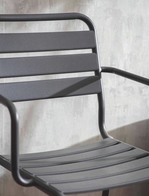 Modern Design AJUNION Metalen stalen tuinstoelen in H85 x W52 x D47cm Grootte