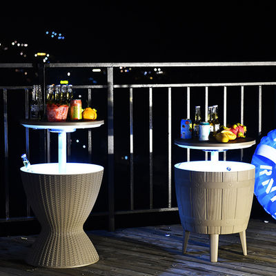 Opvouwbare buitencamping picknick strandcafé Bistro Bar Chill Ice Cooler Lift Top Wijn Bier Tafel met opslag