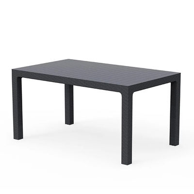 Custom Logo Nordic Plastic Rattan Eettafel en stoel voor ontspanning Stapelbaar ontwerp