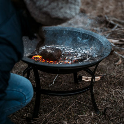 Achtertuin Tuin Camping Vuur Houtskool BBQ Grill Vuur Pit Bowl met aangepast logo