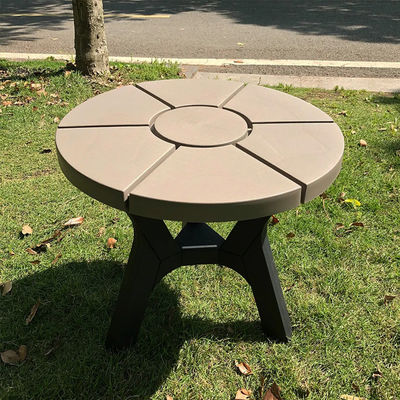 Houten tafel- en stoelstel van kunststof voor Nordic Outdoor Patio Garden Balkon Cafe Restaurant