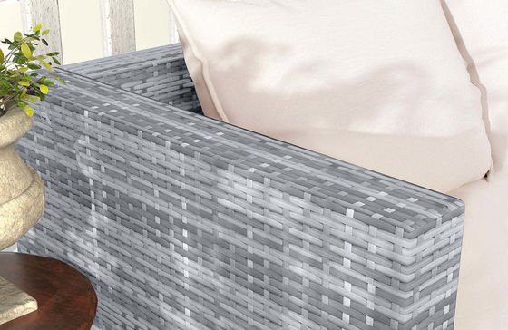 Postverpakking Y AJUNION Wicker Rattan Tuinbank Set Buitenmeubilair Sectie
