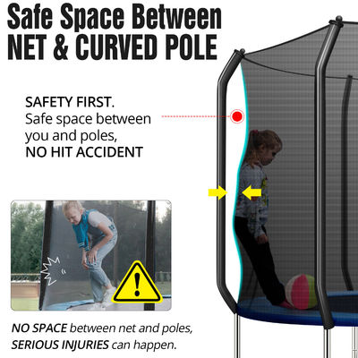 Toepasselijke scène AJUNION 10ft trampoline voor kinderen die in het park of de kleuterschool springen