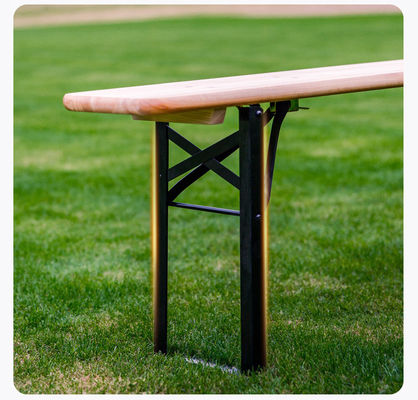 Buiten draagbare patio bar van massief hout rechthoekige opvouwbare tafel en banken stoel set