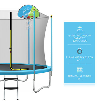 Buiten trampoline park met roestvrij staal frame en 800 lbs max. Gewichtscapaciteit