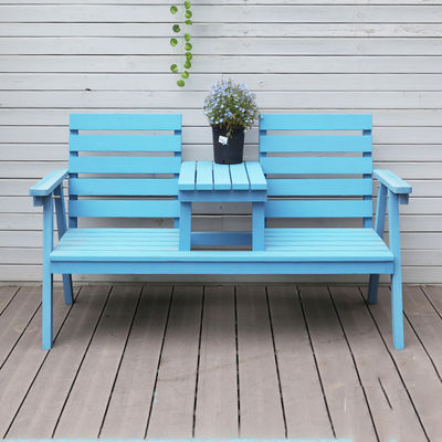 Buitentuin solide houten dubbele stoel bank met tafel Geniet van uw patio in stijl
