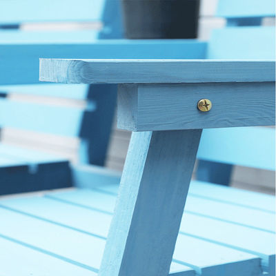 Buitentuin solide houten dubbele stoel bank met tafel Geniet van uw patio in stijl