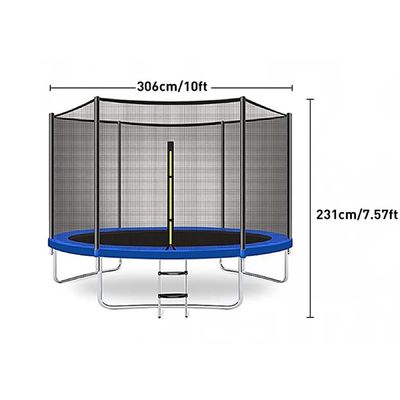 Ervaar de vreugde van springen met AJUNION 10ft Park Trampoline en Enclosure Net
