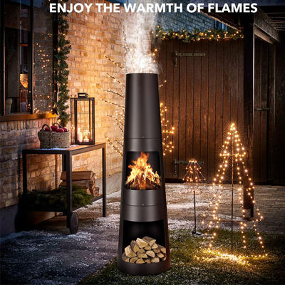 Buitenplaats Tuin Camping Vuurput met Poker Gegote ijzer Houtskool Kaap Chimenea