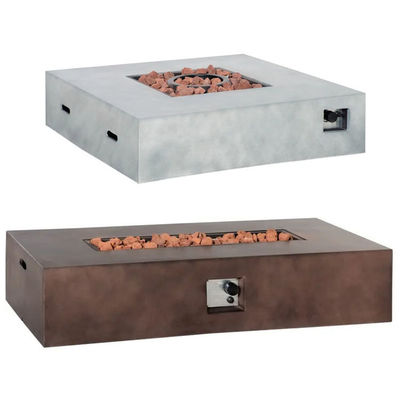 Grauwe steen propaan gaskachel vuurput tafel voor buiten binnentuin patio tuin
