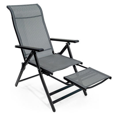 Outdoor Indoor Foot Pedal Mesh Stoel Pvc Stoel Opvouwbaar Slaapstoel Stoel voor het strand