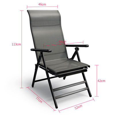 Outdoor Indoor Foot Pedal Mesh Stoel Pvc Stoel Opvouwbaar Slaapstoel Stoel voor het strand