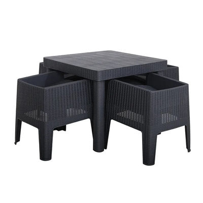 Logo Geen of aangepast logo Nordic Outdoor Stackable Plastic Eettafel en Stoel Set