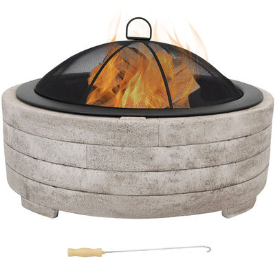 Houtskool barbecue grill vuurput schaal voor buiten patio tuin vuur camping picknick