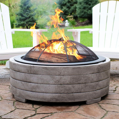 Houtskool barbecue grill vuurput schaal voor buiten patio tuin vuur camping picknick