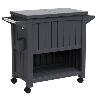Traditioneel ontwerp 3-in-1 Draagbare outdoor ijskoeler trolley kar met vier wielen