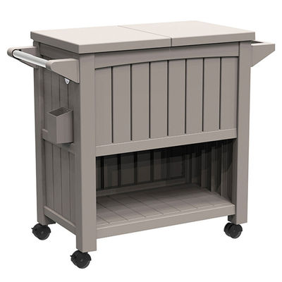 Traditioneel ontwerp 3-in-1 Draagbare outdoor ijskoeler trolley kar met vier wielen