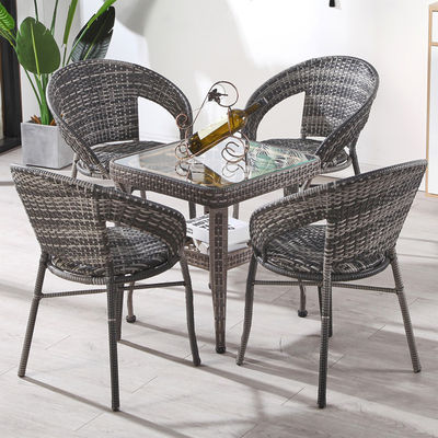 Moderne design Outdoor stapelbare fauteuil en salontafel voor terras tuinbalkon