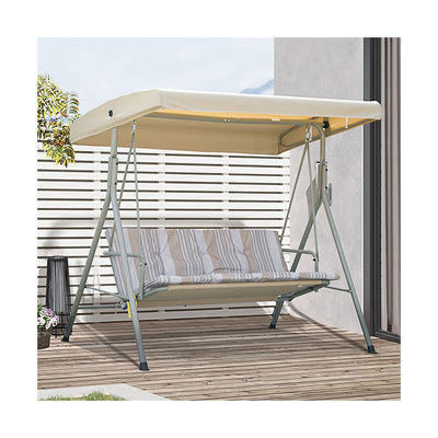 Modern Design AJUNION 3 zitplaatsen Outdoor Metalen Frame Patio Schommelingen Bank Schommel Bed Stoel