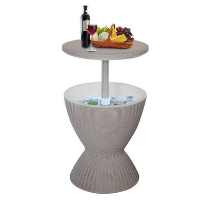 48.5*48.5*57.5cm Custom Logo Ice Cooler Lift Top Koffie Wijn Biertje Tafel voor Outdoor Camping