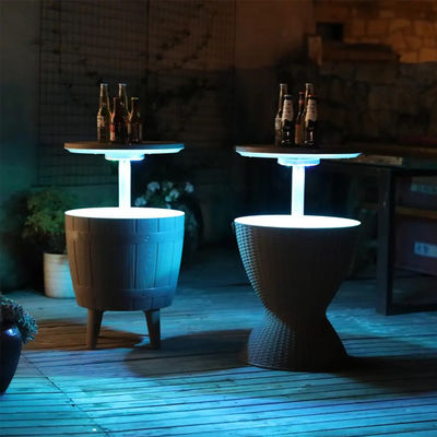 48.5*48.5*57.5cm Custom Logo Ice Cooler Lift Top Koffie Wijn Biertje Tafel voor Outdoor Camping