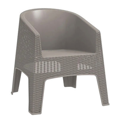Buiten tuin stoel plastic stapelbare koffie eetkamer arm stoel villa patio fauteuil