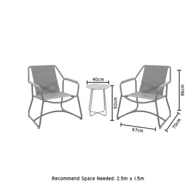 Transformeer uw buitenruimte met AJUNION 3 Piece Aluminium Lounge Set en Tuinstoel