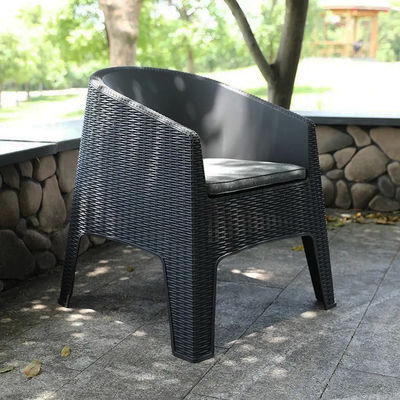 Buiten tuin stoel plastic stapelbare koffie eetkamer arm stoel villa patio fauteuil