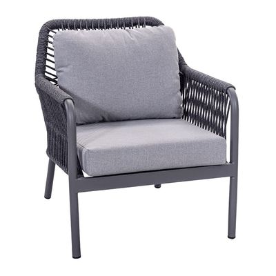 Aluminium frame AJUNION touw weeftuin Tuinmeubelen Lounge Sofa Set met HPL tafel