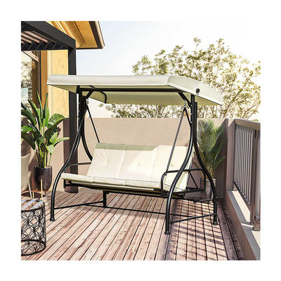 AJUNION Staal frame swing hammock stoel voor patio tuin 150kg gewicht capaciteit luifel