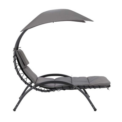 Buitenste stoel met metalen stoffen Strand Terrasse Tuin hangmat Schommelstoel met baldachin 118*171*165 cm