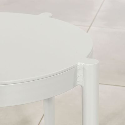 Draadweef Tuin Balkonmeubelen 3 stukken Aluminium Lounge Set met zijtafel door AJUNION