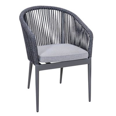 Rope Weave AJUNION 3 Piece Aluminium Bistro Set voor balkon Cottage en strand zitplaatsen