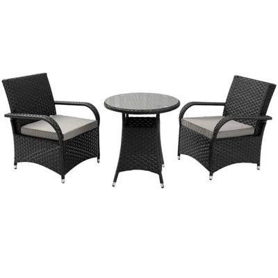 Moderne buitenmeubelen AJUNION 2 zitplaatsen Wicker Rattan Chat Meubels UV-bestendige