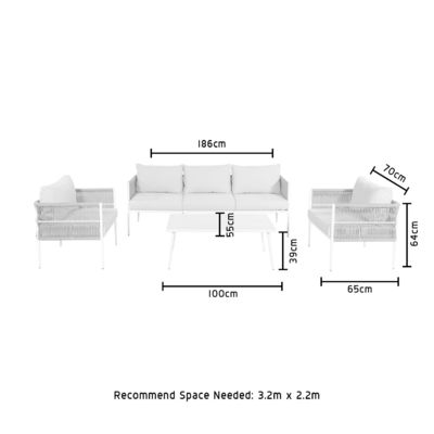 Stijlvolle en duurzame buitensofa set ideaal voor uw patio tuin of strand huis